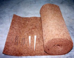 Picture showing Coir fiber logs