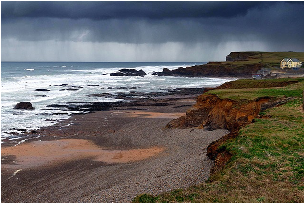 Coastal erosion is a serious problem.