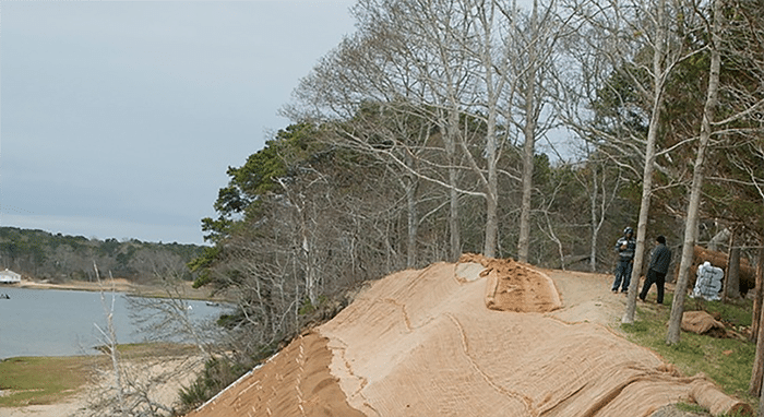 Coir erosion control mat
