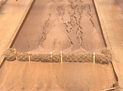 Coir wattle prevents erosion & sedimentation